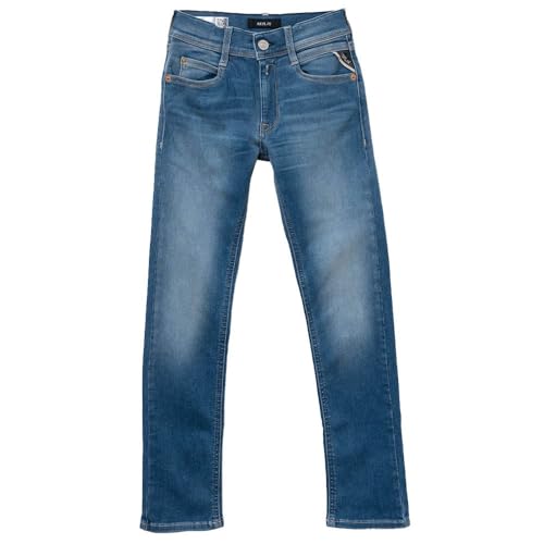 Replay Jungen Jeans Hyperflex mit Stretch, Blau (Medium Blue 009), 10 Jahre von Replay