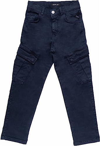 Replay Jungen Jeans mit Stretch, Deep Blue 882 (Blau), 8 Jahre von Replay