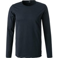 Replay Herren Longsleeve blau Baumwolle von Replay