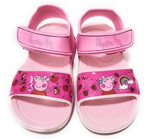 Requeteguay Urban RU Peppa Pig Sandalen für Mädchen | Peppa Pig Sandalen für Strand oder Pool | Sommerschuhe für Mädchen, Rosa, 32/33 EU von Requeteguay Urban RU