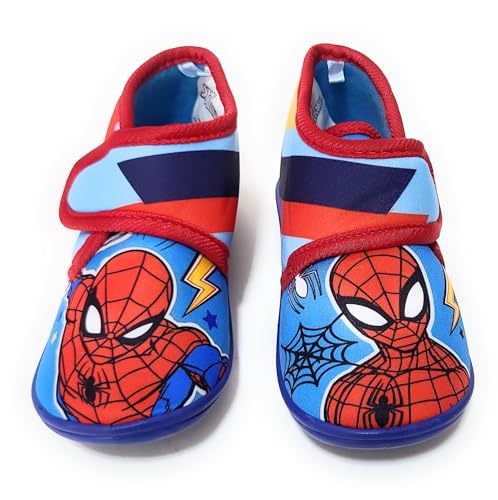 Requeteguay Urban RU Spiderman Hausschuhe Marvel für Kinder | Spiderman Hausschuhe Um Zu Hause Zu Sein | Spiderman Kinder Halbschuhes (Mehrfarbig, EU Schuhgrößensystem, Kleinkind, Numerisch, M, 23) von Requeteguay Urban RU