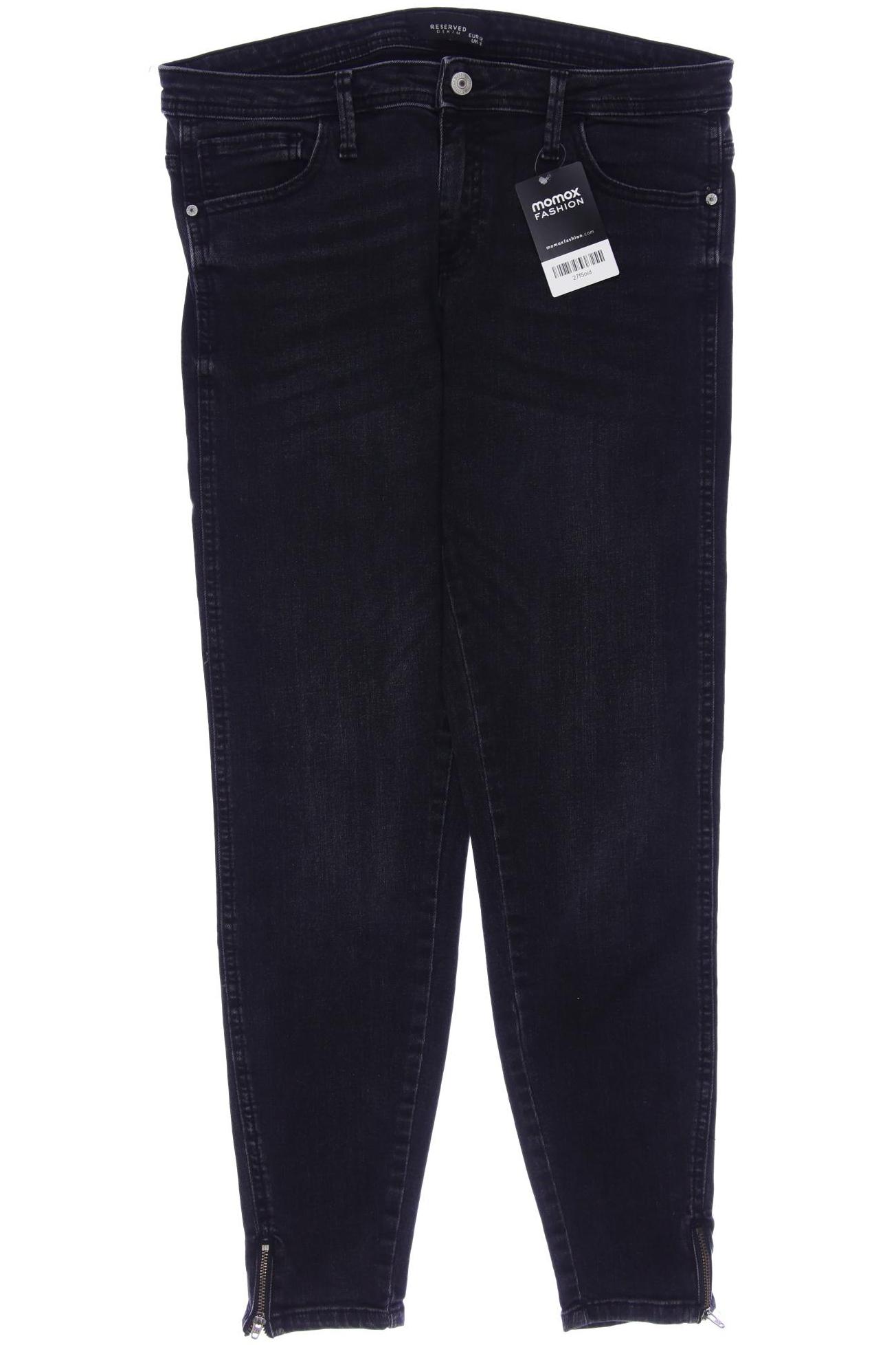 Reserved Damen Jeans, schwarz, Gr. 42 von Reserved
