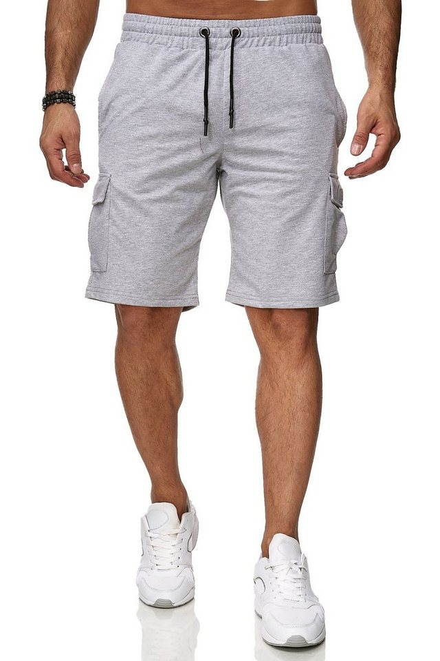 Reslad Sweatshorts Reslad Kurze Hose Herren Cargo Bermuda Shorts Jogginghose Sport-Hose (1-tlg) Sweatshorts Jogginghose mit Cargo-Taschen von Reslad