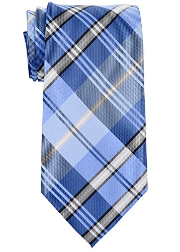 Retreez Herren Prämie Gewebte Krawatte Elegantem Plaid Karo-Muster 8 cm - blau von Retreez