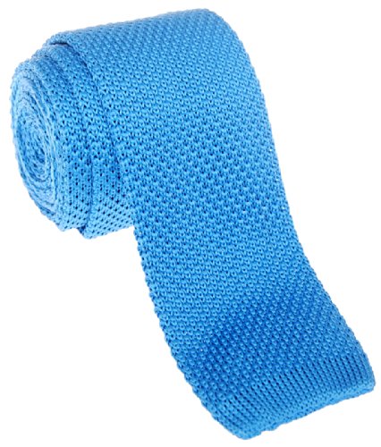 Retreez Herren Schmale Krawatte Strickkrawatte Knit Tie Vintage Smart Casual 5 cm - hellblau von Retreez