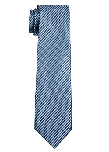 Retreez Jungen Gewebte Krawatte Textur Gestreifte - 8-10 Jahre - blaugrau von Retreez