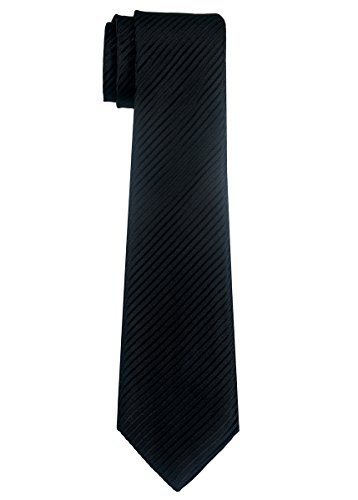 Retreez Jungen Gewebte Krawatte Textur Gestreifte - 8-10 Jahre - schwarz von Retreez