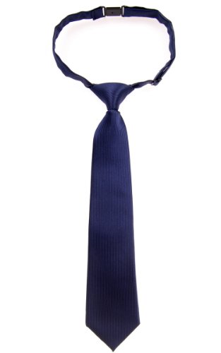 Retreez Jungen Gewebte einfarbig vorgebundene Krawatte - marineblau - 4-7 Jahre von Retreez