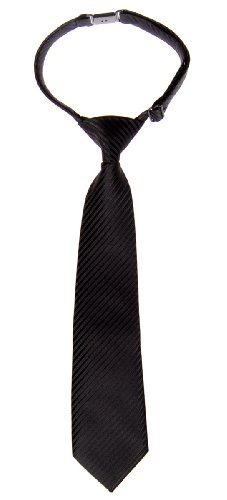 Retreez Jungen Gewebte vorgebundene Krawatte Textur Gestreifte - schwarz - 4-7 Jahre von Retreez