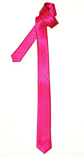 Retreez Krawatte schmal, verschiedene Designs und Farben Gr. Einheitsgröße, hot pink von Retreez