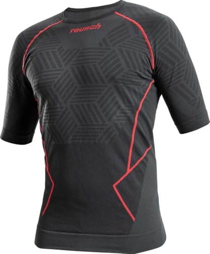 Reusch Thermounterwäsche Kurzarm-Shirt für Damen und Herren, weitgehend nahtfrei – ergonomisch – wärmend, Skiunterwäsche, Funktionsshirt, Baselayer, Anthrazit, Gr. XXL Reusch Thermounterwäsche Kurzarm-Shirt für Damen und Herren, weitgehend nahtfrei – ergonomisch – wärmend, Skiunterwäsche, Funktionsshirt, Baselayer, Anthrazit, Gr. XXL von Reusch