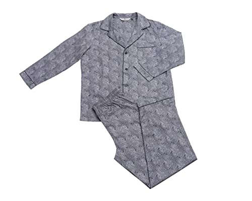 Revise RE-910 Schlafanzug für Herren - Herrenpyjamas - Pyjama – 100% Baumwolle – Schwarz C2 – Gr. 4XL von R Revise