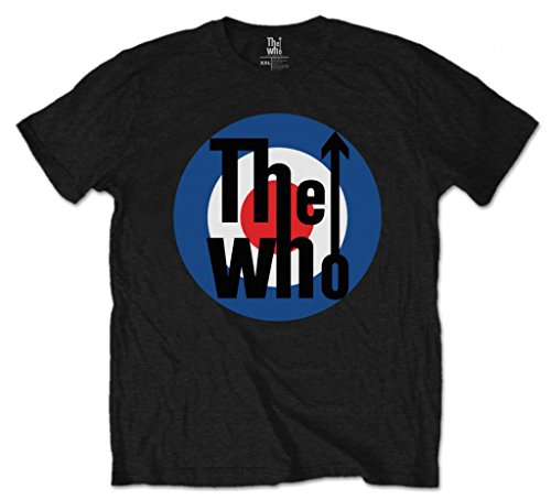 The Who Offizielles Ziel-Logo, Rock-T-Shirt für Herren und Damen, Unisex Gr. L, Schwarz von Tee Shack