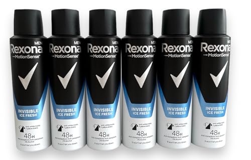 6 x Rexona Deospray Men "Invisible Ice Fresh " - 150 ml von Rexona