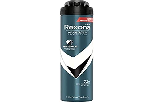 Rexona Deodorant Advanced Protection 72h Invisible Black & White Antitranspirant für Herren, 200 ml von Rexona