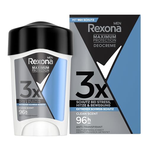 REXONA WOMEN - Deodorant Stick Men Maximum Protection Clean Scent - Deodorant -1x 45 ml von Rexona