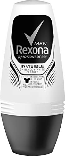 Rexona Men Deo Roll-On Invisible On Black+White Clothes Anti-Transpirant, 50 ml von Rexona