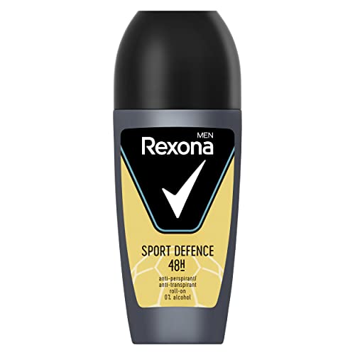 Rexona Men Deo Roll-On Sport Defence Anti-Transpirant mit 48 Stunden Schutz gegen Körpergeruch und Achselnässe 50 ml 6 Stück von Rexona