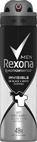 Rexona Men Deospray Invisible on black + white clothes Anti-Transpirant 150 ml, 6er Pack (6 x 150 ) von Rexona