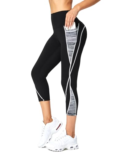 Rexspek Sporthose Damen 3/4 mit Tasche,Jogginghose Damen High Waist Leggins Fitnesshose L Rexspek Sporthose Damen 3/4 mit Tasche,Jogginghose Damen High Waist Leggins Fitnesshose L von Rexspek