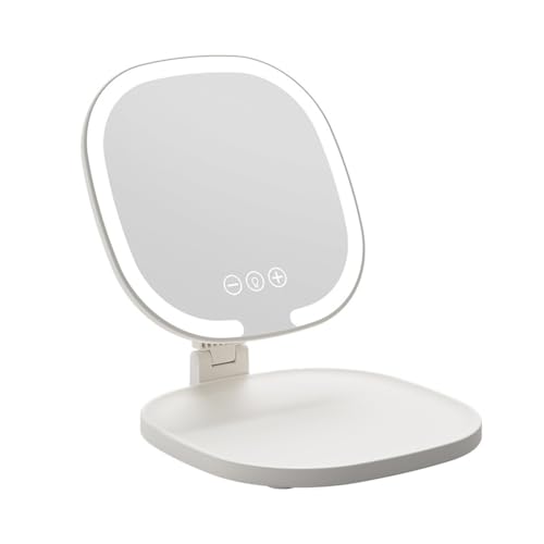 Rfeeuubft LED-Schminkspiegel mit Licht, 1-Fache/3-Fache Vergrößerung, Tragbarer, Faltbarer Kosmetikspiegel für Unterwegs, Ideales Geschenk für Frauen Rfeeuubft LED-Schminkspiegel mit Licht, 1-Fache/3-Fache Vergrößerung, Tragbarer, Faltbarer Kosmetikspiegel für Unterwegs, Ideales Geschenk für Frauen von Rfeeuubft