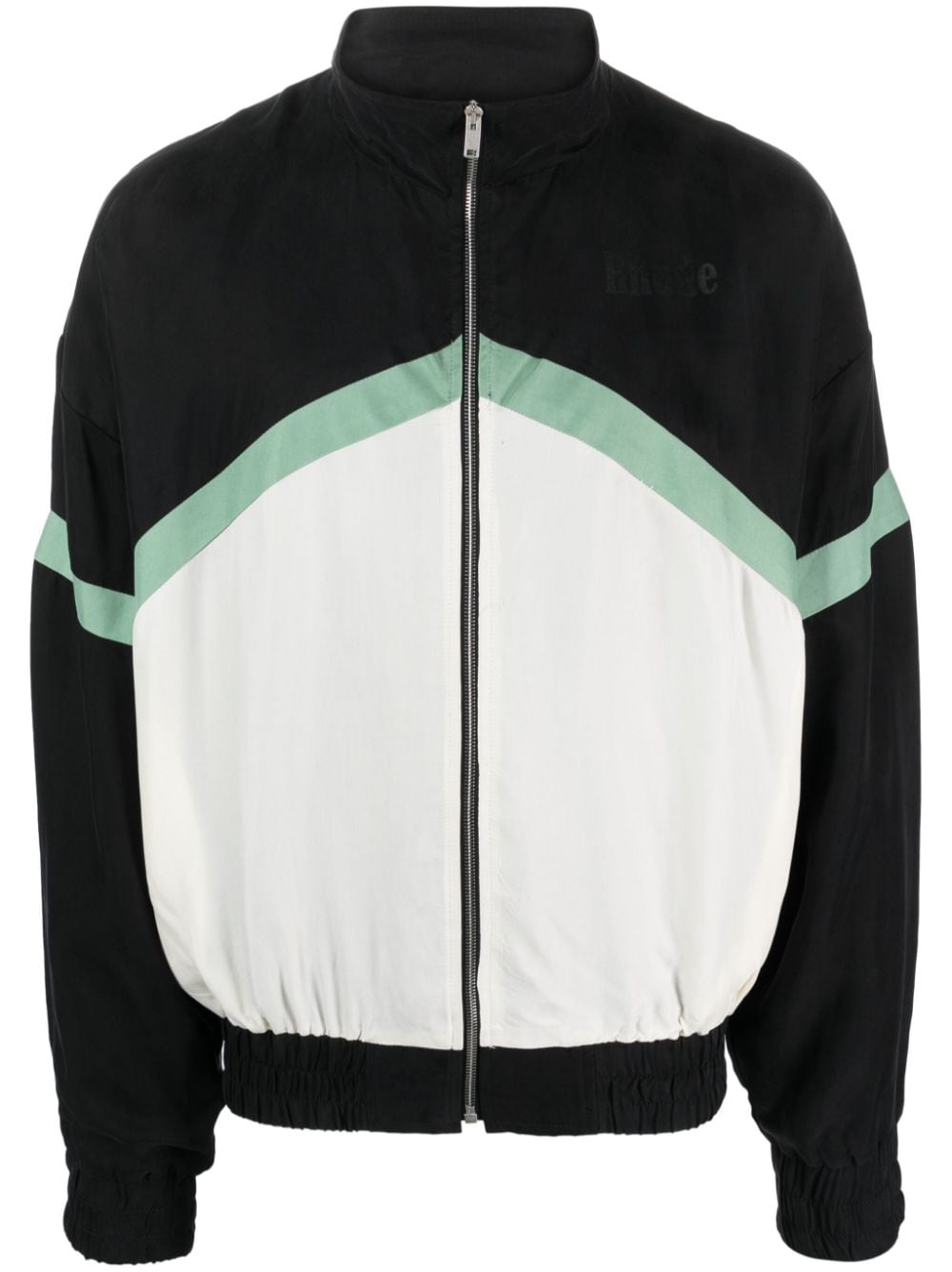 RHUDE Gestreifte Awakening Sportjacke - Schwarz von RHUDE