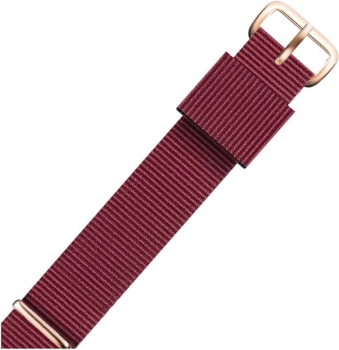 RiJpex Nylon-Uhrenarmband, Canvas-Uhrenarmband, NATO-Armband, Nylon-Uhrenarmband, 12–22 mm, gestreiftes Canvas-Armband, Herren- und Damen-Uhrenzubehör (Color : Nl03 1 Type 4, Size : 21mm) von RiJpex