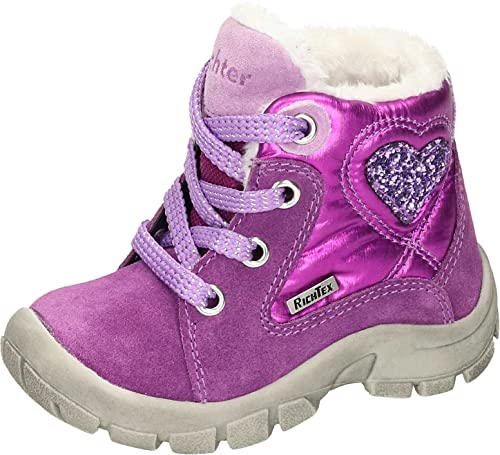 Richter Kinderschuhe Jungen Mädchen Charly2 Schneestiefel, Magenta/Violet, 25 EU von Richter