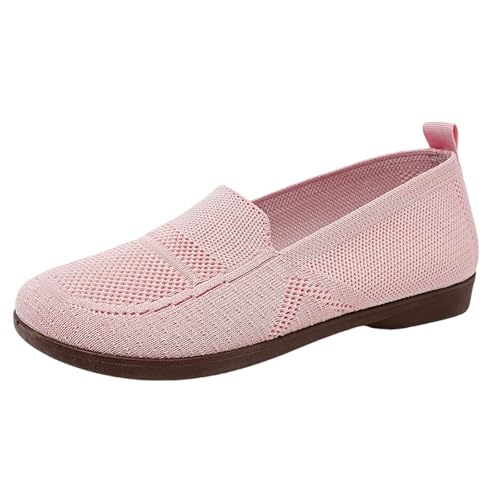 Flache Damenschuhe Elegante Loafers Geschlossene Sandalen vorne Damen Sommer rutschfest Casual Schuhe Mokassins Mode Leichte Wanderschuhe für Frühling, Sommer, Rosa, 37 EU Flache Damenschuhe Elegante Loafers Geschlossene Sandalen vorne Damen Sommer rutschfest Casual Schuhe Mokassins Mode Leichte Wanderschuhe für Frühling, Sommer, Rosa, 37 EU von Richymfa