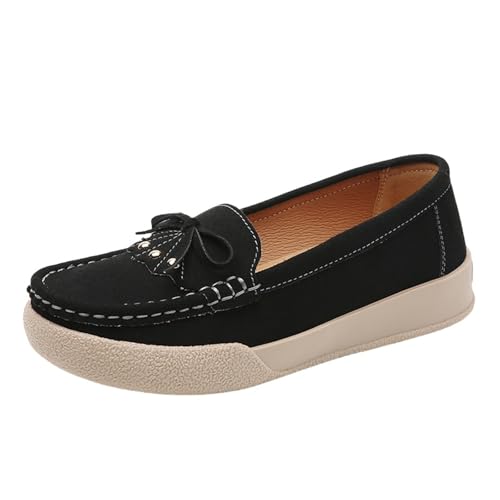 Mokassins Damenschuhe Bequeme Loafers Slip-On-Schuhe Damen Vintage Rutschfest Weiche Schuhe Loafers Flache Flache Flache Sandalen Geschlossen Vorne Sommerschuhe Niedrig Frühling, Schwarz , 37 EU Mokassins Damenschuhe Bequeme Loafers Slip-On-Schuhe Damen Vintage Rutschfest Weiche Schuhe Loafers Flache Flache Flache Sandalen Geschlossen Vorne Sommerschuhe Niedrig Frühling, Schwarz , 37 EU von Richymfa