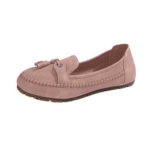 Mokassins Damenschuhe Sommer Loafers Schuhe Slip on Damen Vintage Einfache Weiche Bootsschuhe Outdoor Rutschfest Geschlossene Sandalen Vorne Sommerschuhe Niedrig Frühling Sandaletten, Rosa, 42 EU Mokassins Damenschuhe Sommer Loafers Schuhe Slip on Damen Vintage Einfache Weiche Bootsschuhe Outdoor Rutschfest Geschlossene Sandalen Vorne Sommerschuhe Niedrig Frühling Sandaletten, Rosa, 42 EU von Richymfa