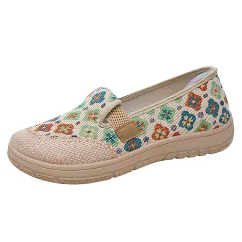 Niedrige Schuhe Damen Sommer Loafers Wanderschuhe Vintage Casual Rutschfeste Mokassins Damenschuhe Outdoor Einfache Geschlossene Sandalen vorne für Frühling, Sommer, grün, 39 EU Niedrige Schuhe Damen Sommer Loafers Wanderschuhe Vintage Casual Rutschfeste Mokassins Damenschuhe Outdoor Einfache Geschlossene Sandalen vorne für Frühling, Sommer, grün, 39 EU von Richymfa