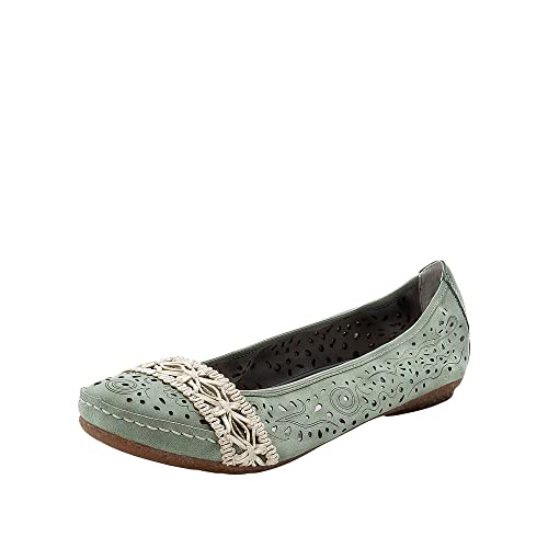 Rieker Damen 41466 Geschlossene Ballerinas, Grün 52, 40 EU Rieker Damen 41466 Geschlossene Ballerinas, Grün 52, 40 EU von Rieker