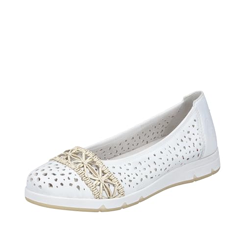 Rieker Damen L3062 Ballerina, Weiss, 38 EU Rieker Damen L3062 Ballerina, Weiss, 38 EU von Rieker
