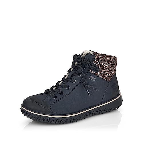 Rieker Damen Low-Top Sneaker Z4243, Frauen Halbschuhe, wasserabweisend, riekerTEX,Freizeitschuhe,Turnschuhe,Laufschuhe,blau Kombi (14),38 EU / 5 UK von Rieker