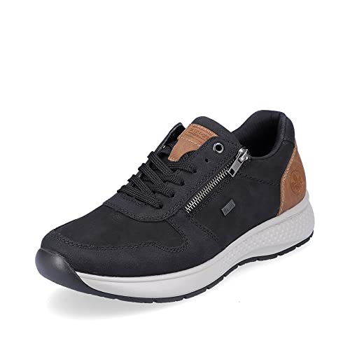 Rieker Herren Bequemschuhe B7613, Männer Schnürschuhe,Strassenschuhe,Schnuerung,lace-up Shoes,Low-tie,Komfortschuhe,tex,schwarz (00),44 EU / 9.5 UK von Rieker