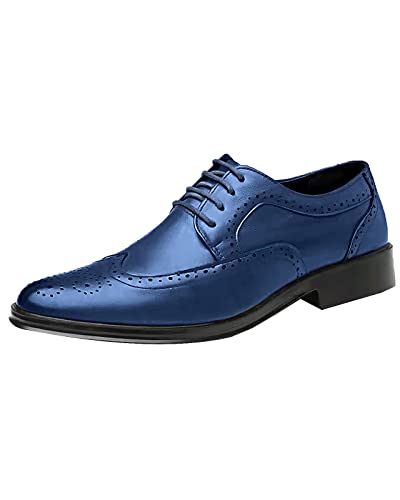 Rimhold Herren Brock Schuhe Hochzeit Schuhe Formelle Schuhe Flügel Spitze Oxford Schnürung Party Schuhe Büro Classic Derby von Rimhold