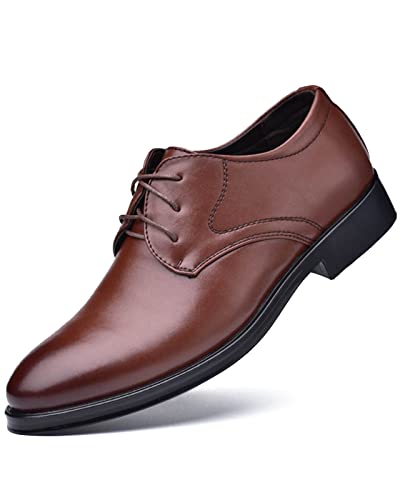 Rimhold Herren Brogue Kleid Schuhe Normale Oxford Klassische Schnürung Bequeme Atmungsaktive Arbeitsschuhe Modische Mönchsschuhe von Rimhold