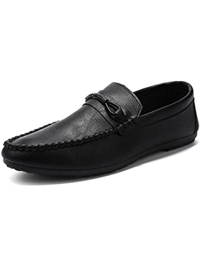 Rimhold Herren Freizeitschuhe Büroschuhe Weiche Bootsschuhe Bequeme Slip auf Leder Mokassins Kleider Schuhe von Rimhold