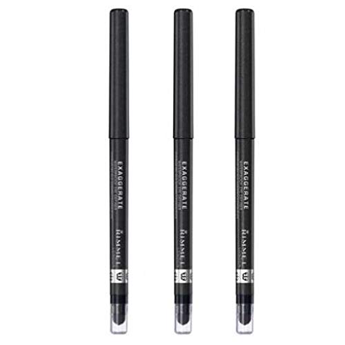 RIMMEL 3er Pack Waterproof Eyeliner mit Daunen 261 schwarz 0,28g von Rimmel