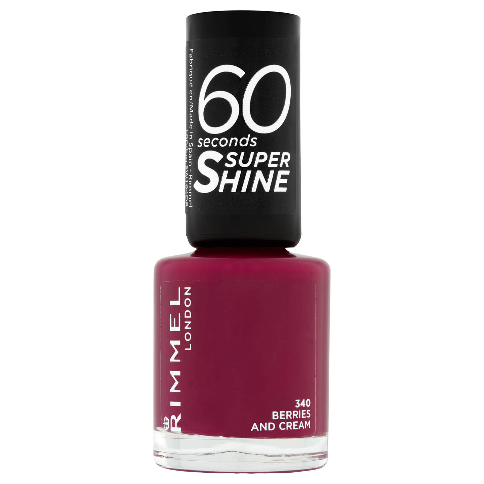 Rimmel 60 Seconds Super Shine Nail Polish 8 ml (verschiedene Farbtöne) - Berries and Cream von Rimmel