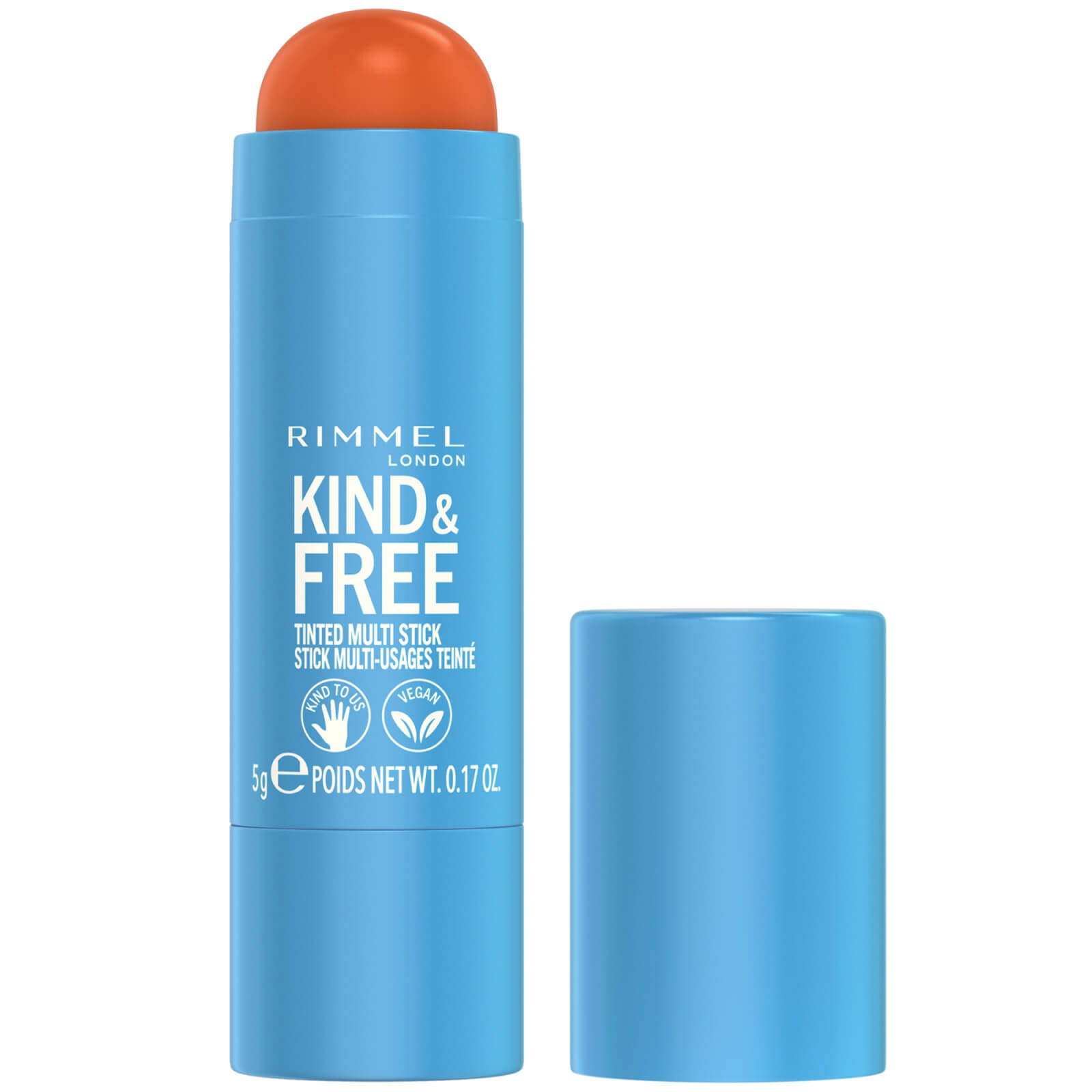 Rimmel Kind and Free Multi-Stick 5ml (Various Shades) - 004 Tangerine Dream von Rimmel