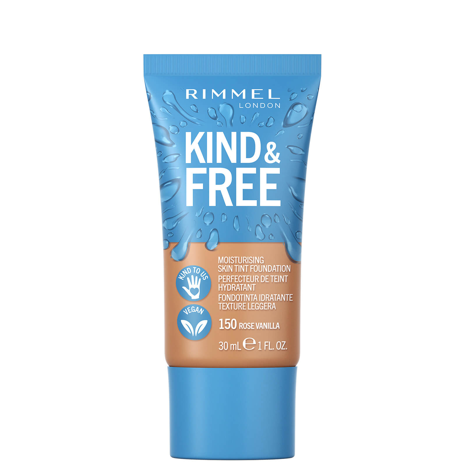 Rimmel Kind and Free Skin Tint Moisturising Foundation 30ml (Various Shades) - Rose Vanilla von Rimmel