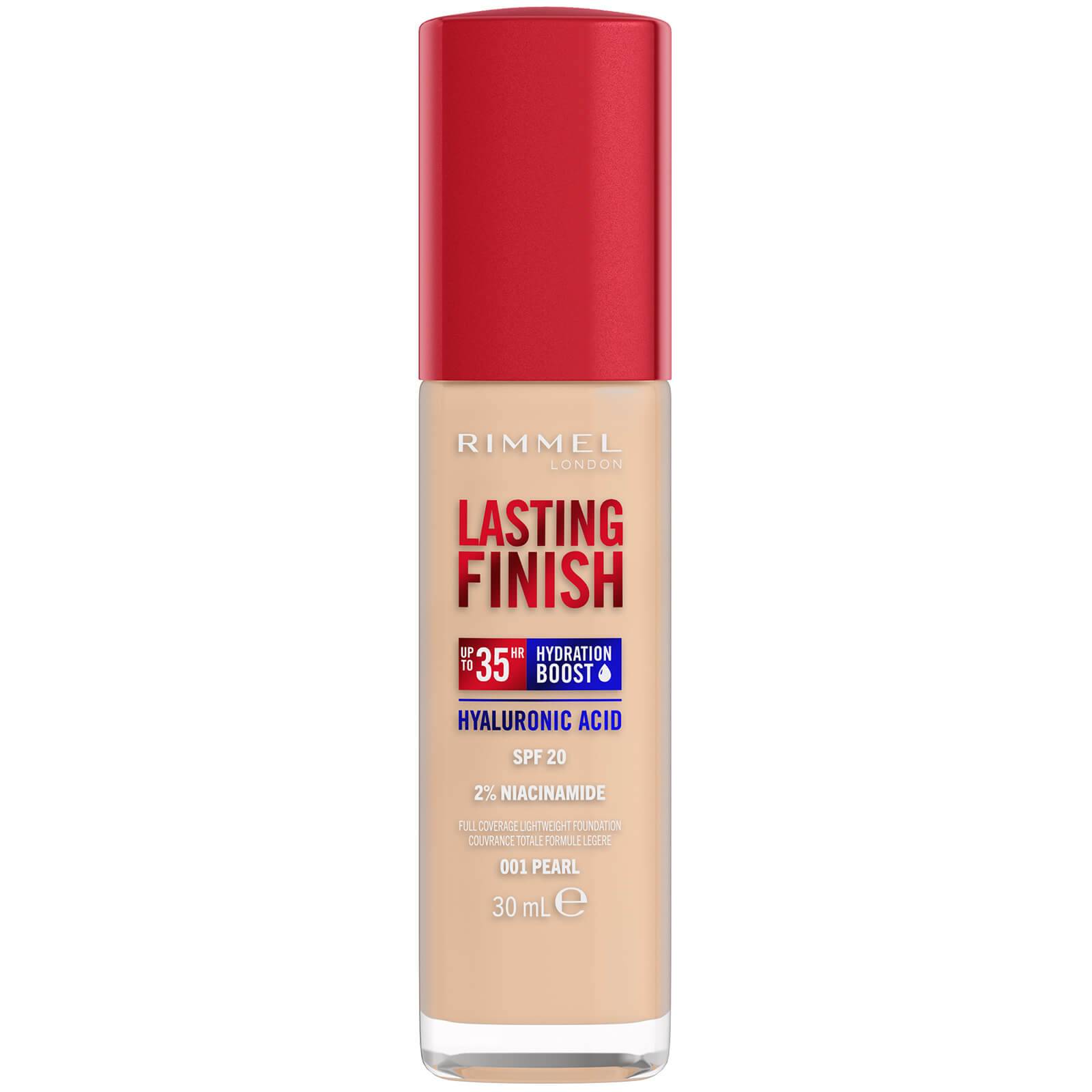 Rimmel Lasting Finish 35Hr Foundation 30ml (Various Shades) - 001 Pearl von Rimmel