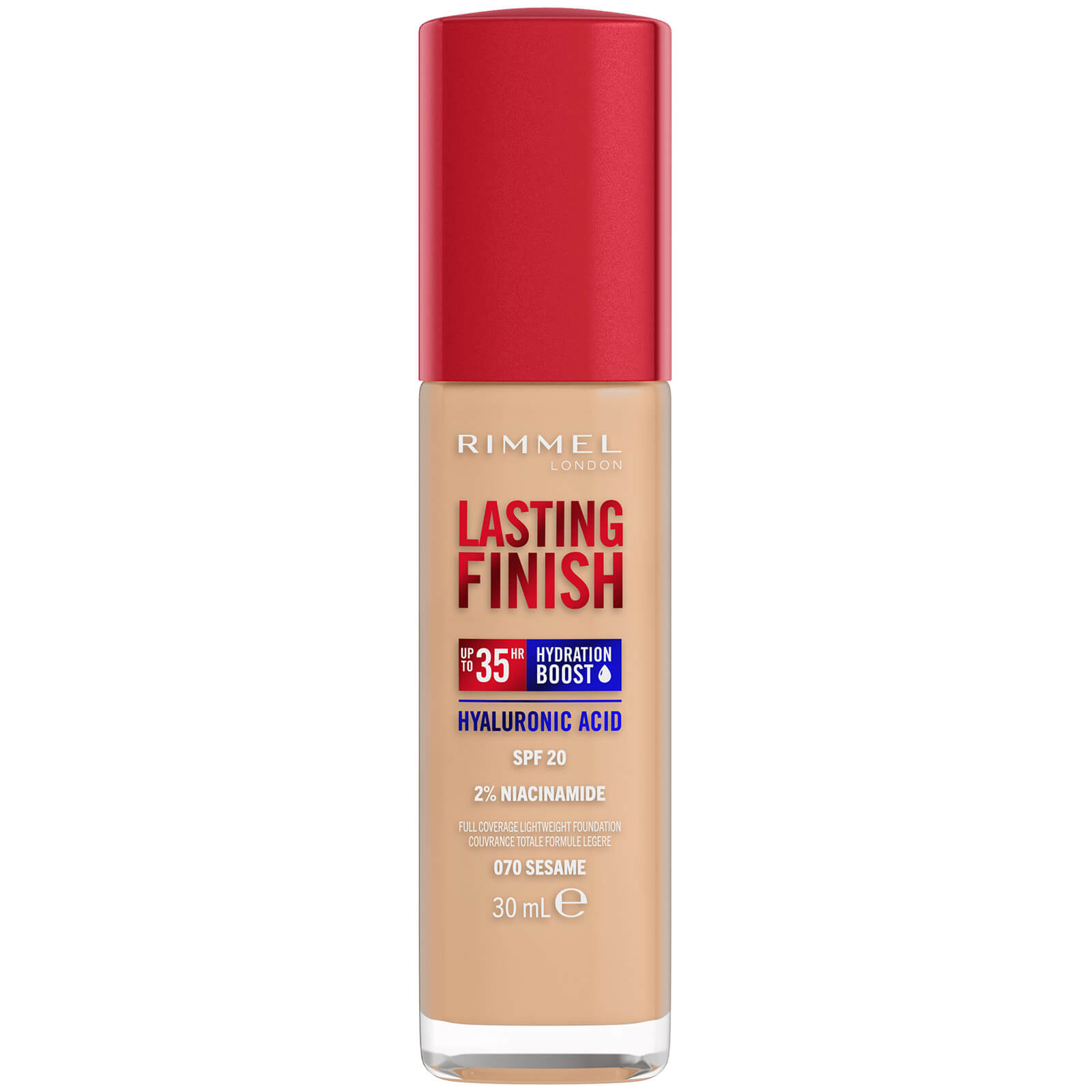 Rimmel Lasting Finish 35Hr Foundation 30ml (Various Shades) - 070 Sesame von Rimmel