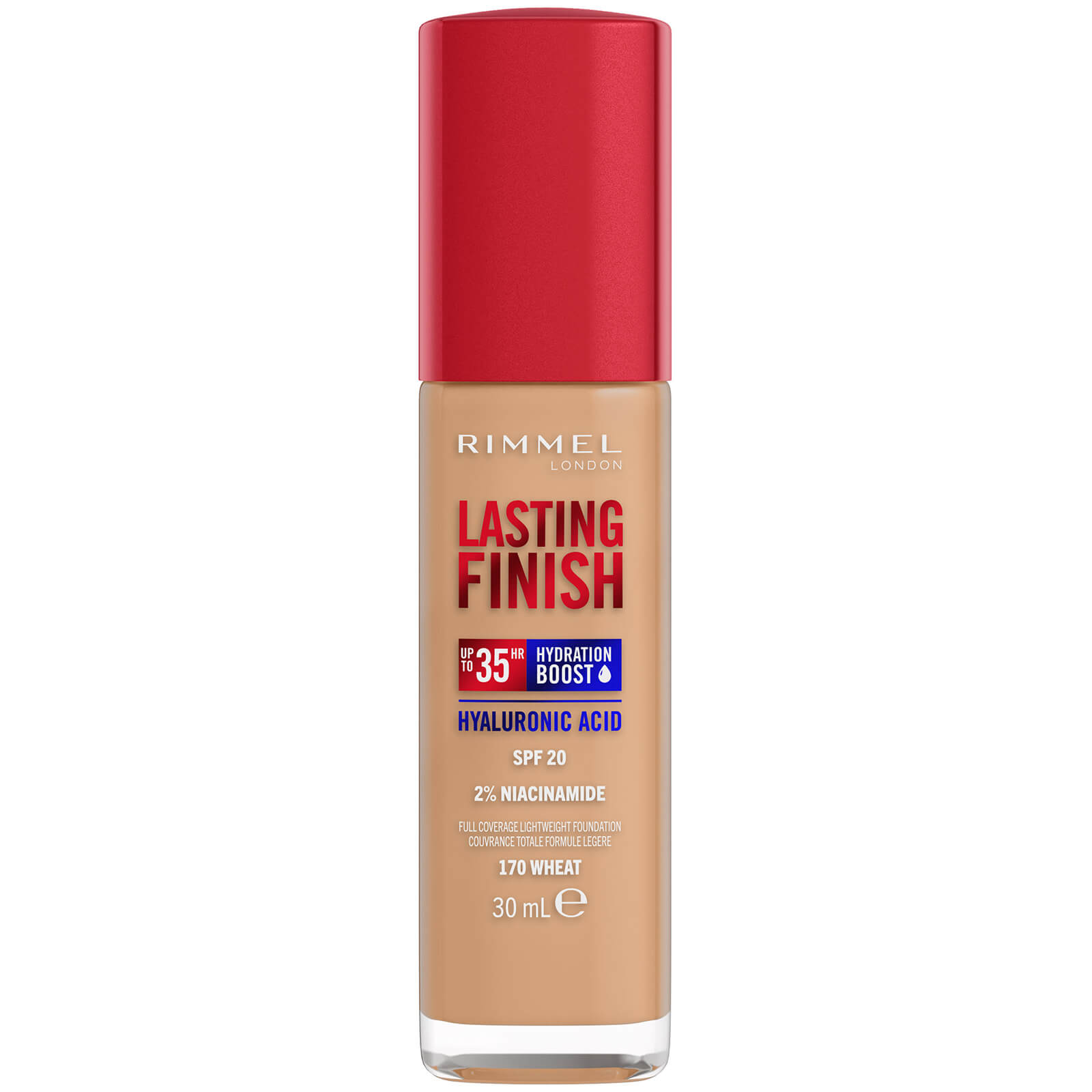 Rimmel Lasting Finish 35Hr Foundation 30ml (Various Shades) - 170 Wheat von Rimmel