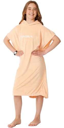 Rip Curl Girls Classic Surf Hooded Towel Change Robe/Poncho 00CGTO - Peach Junior Size - L von Rip Curl