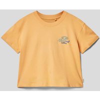 Rip Curl Cropped T-Shirt mit Label-Print auf der Rückseite in Apricot, Größe 152 von Rip Curl