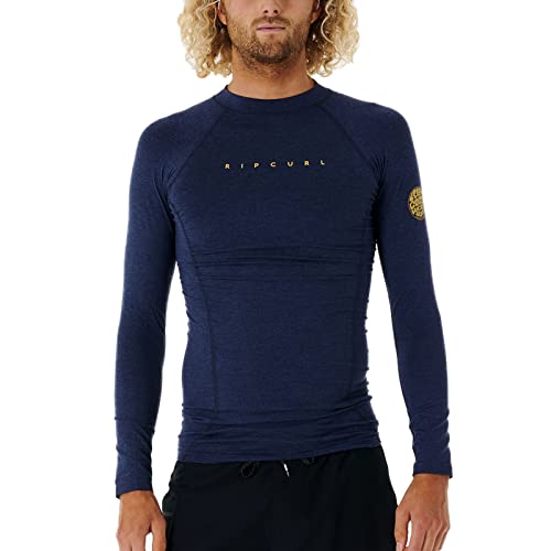 Rip Curl Dawn Patrol Perf Langarm-T-Shirt für Herren, UV-Schutz, Marineblau, navy, S von Rip Curl