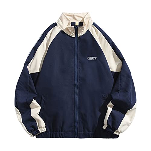 Winterjacken für Herren Waschbare Winterjacke Langer Reißverschluss Herren Winterjacken Warm Wintermantel Unisex Wintermäntel für Frauen Marineblau 2XL Winterjacken für Herren Waschbare Winterjacke Langer Reißverschluss Herren Winterjacken Warm Wintermantel Unisex Wintermäntel für Frauen Marineblau 2XL von Roadoor